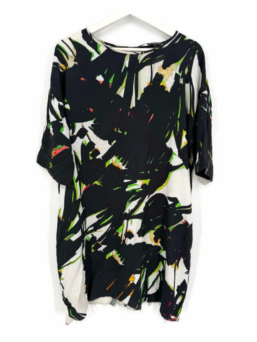Anthropologie Jena.Theo Abstract Print Silky Tunic Dress Size 12